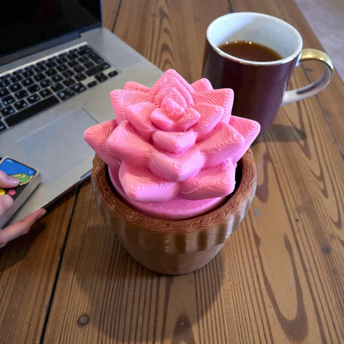 Pink Succulent Clicker