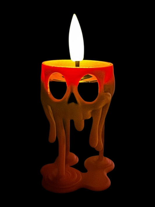 Melting Skull Tea Light Holder