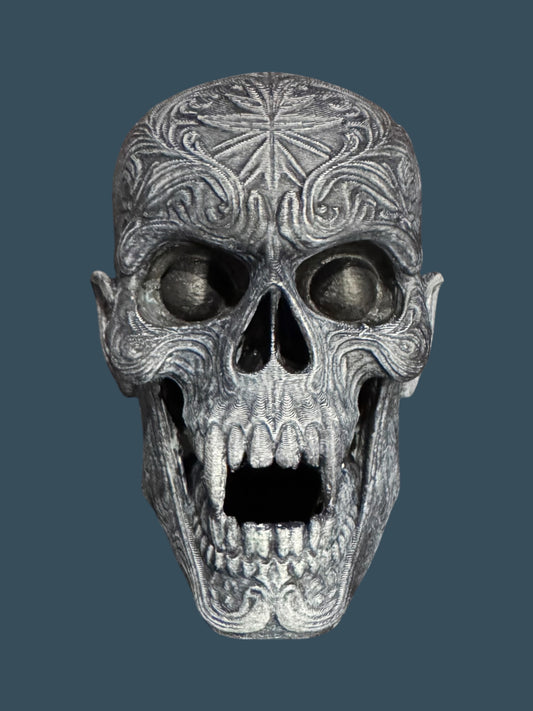 Hand Painted Vampire Skull