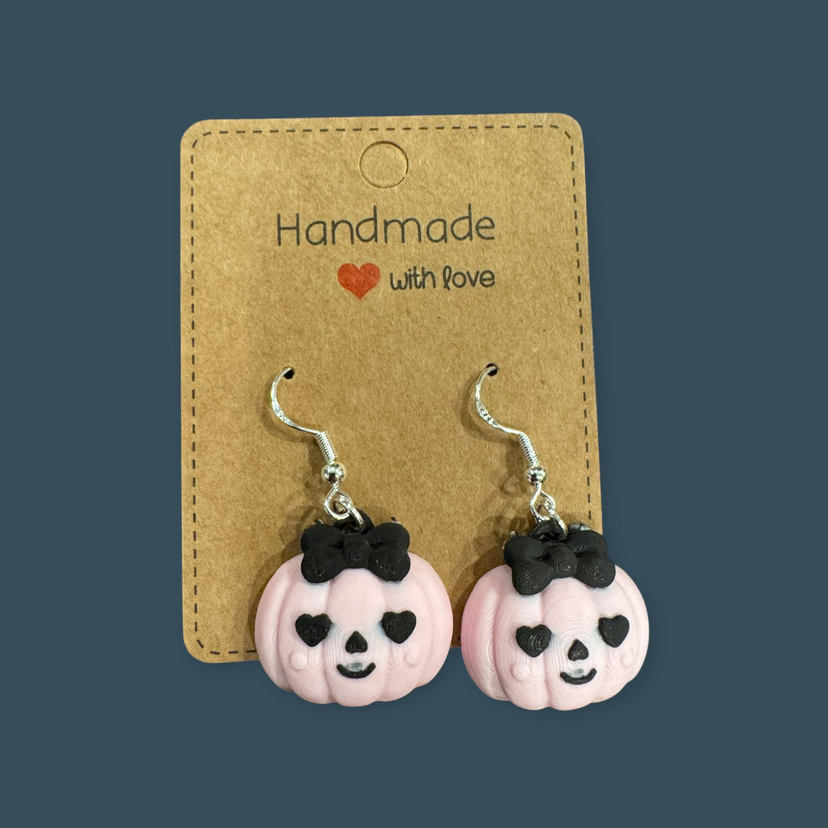 Pink Pumpkin Earrings