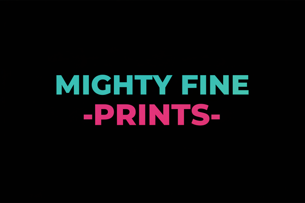 Mighty Fine Prints text logo